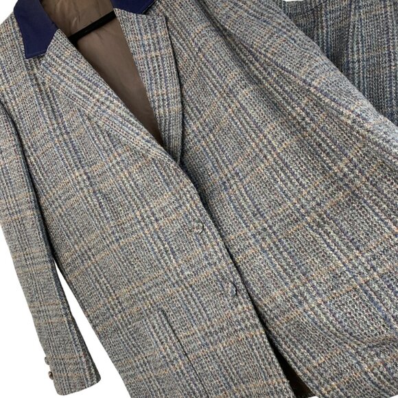 Womens Custom VTG 90s Wool Plaid Riding Suit 2XL-Jacket / L-Skirt 7686 - Picture 3 of 10